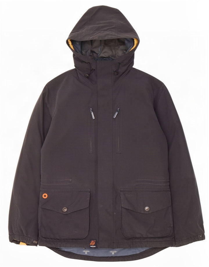 Barbour muška vjetrovka s kapuljačom UK 36 mala tamnoplava poliester