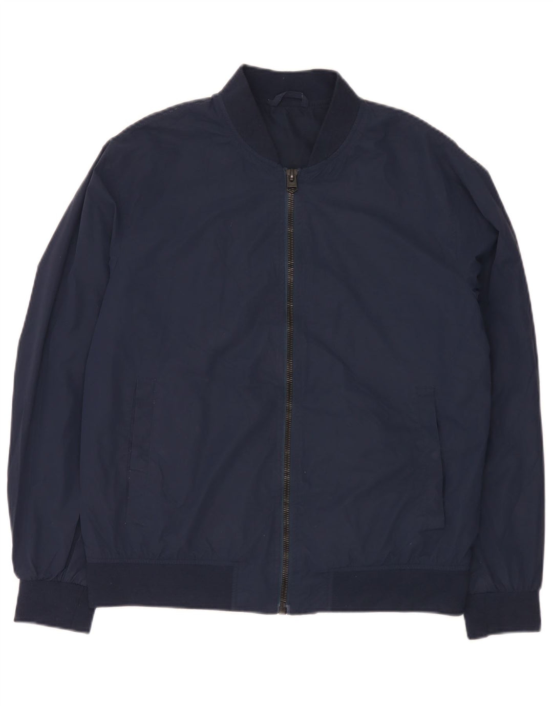 Zara muška bomber jakna UK 40 veliki tamnoplavi poliester