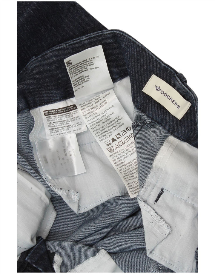 DOCKERS Ženske ravne traperice W31 L32 tamnoplavi pamuk