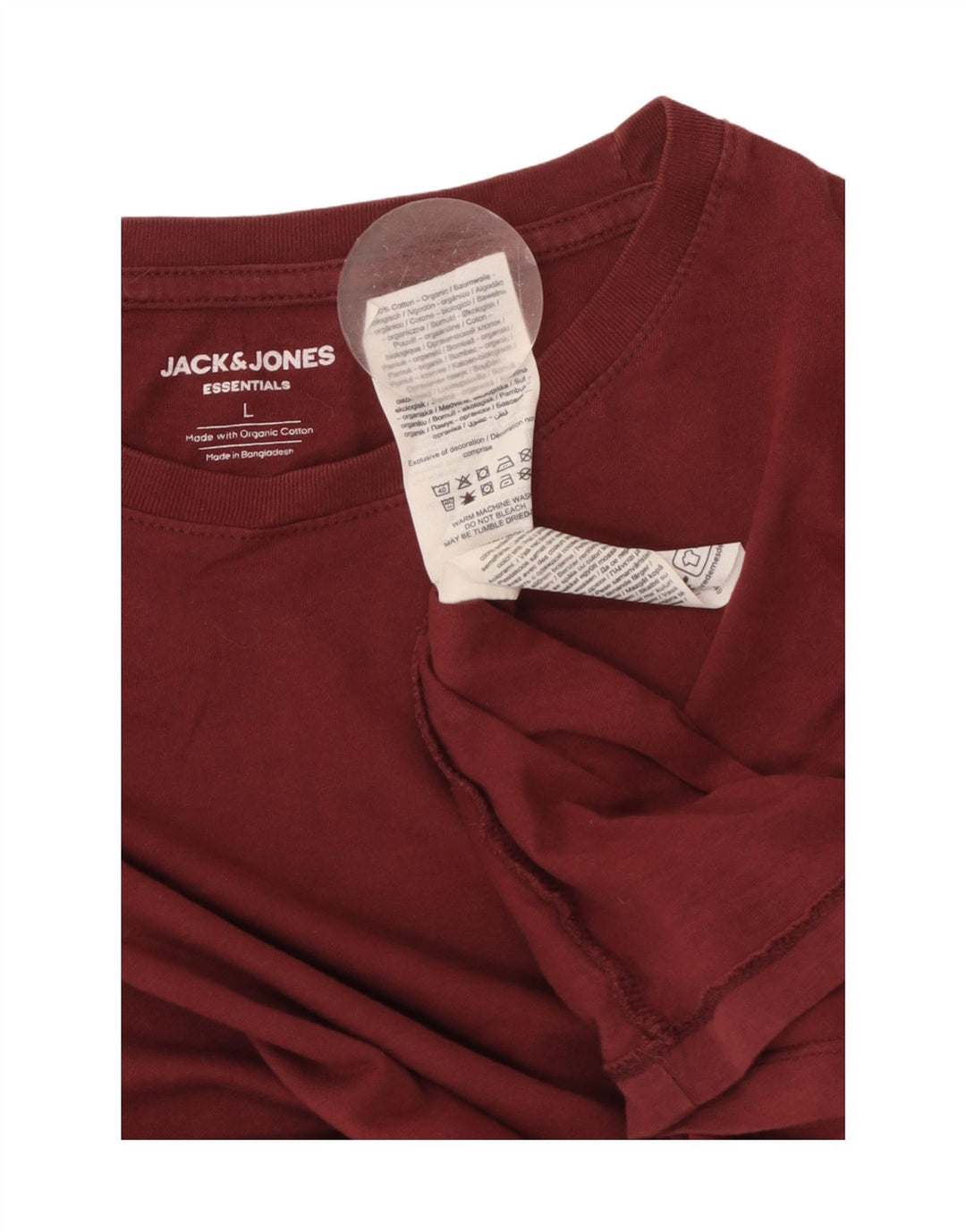 JACK & JONES Muška majica kratkih rukava Velika kestenjasta pamuk