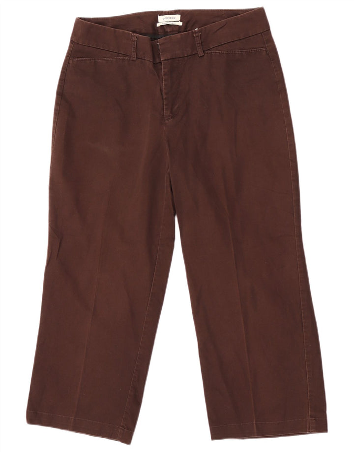 Dockers ženske kapri hlače srednjeg uspona s zavojima US 6 srednje veličine W30 L22 smeđe