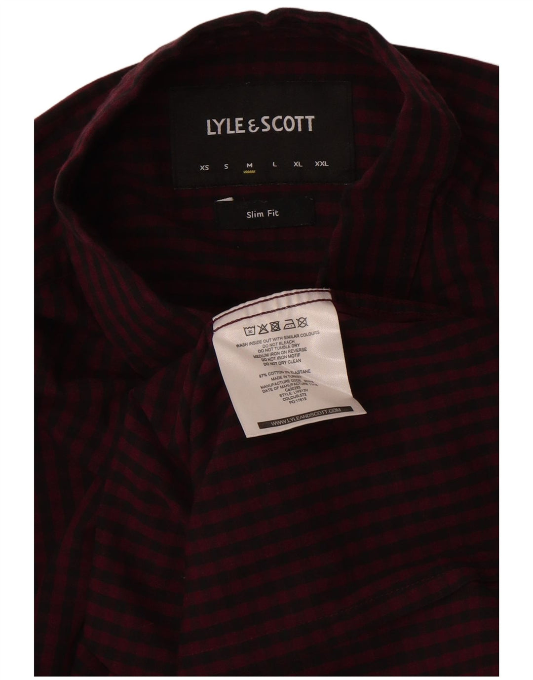 Lyle & Scott muška uska košulja srednjeg kroja od gingham pamuka
