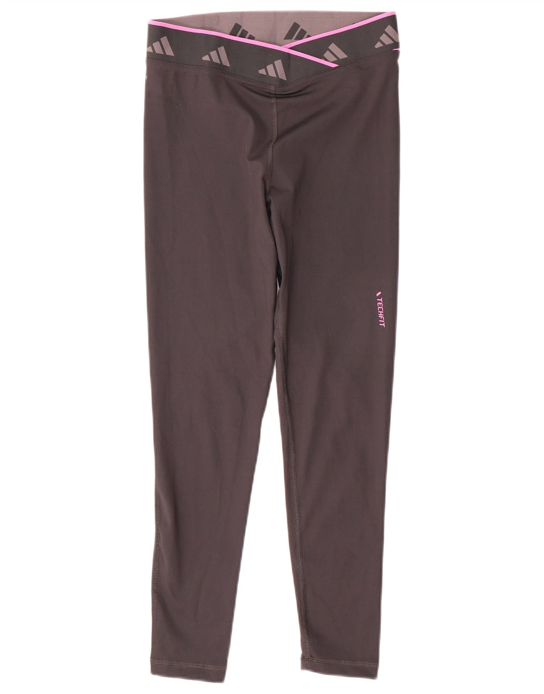 Adidas ženske Aeroready grafičke tajice UK 8/10 male sive poliester