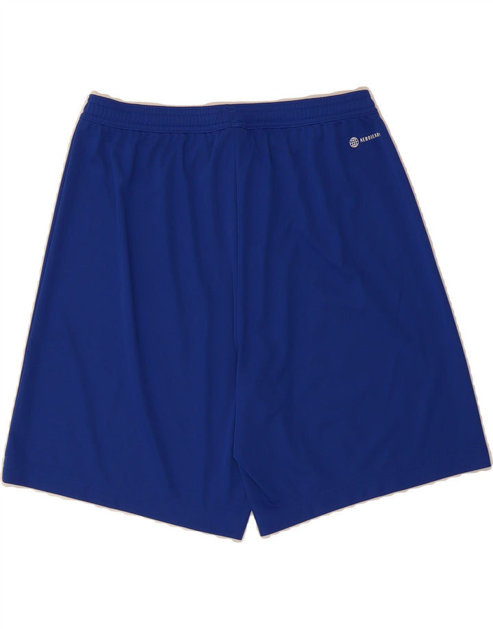 ADIDAS Mens Aeroready Sport Shorts Large  Blue Polyester Vintage Adidas and Second-Hand Adidas from Messina Hembry 