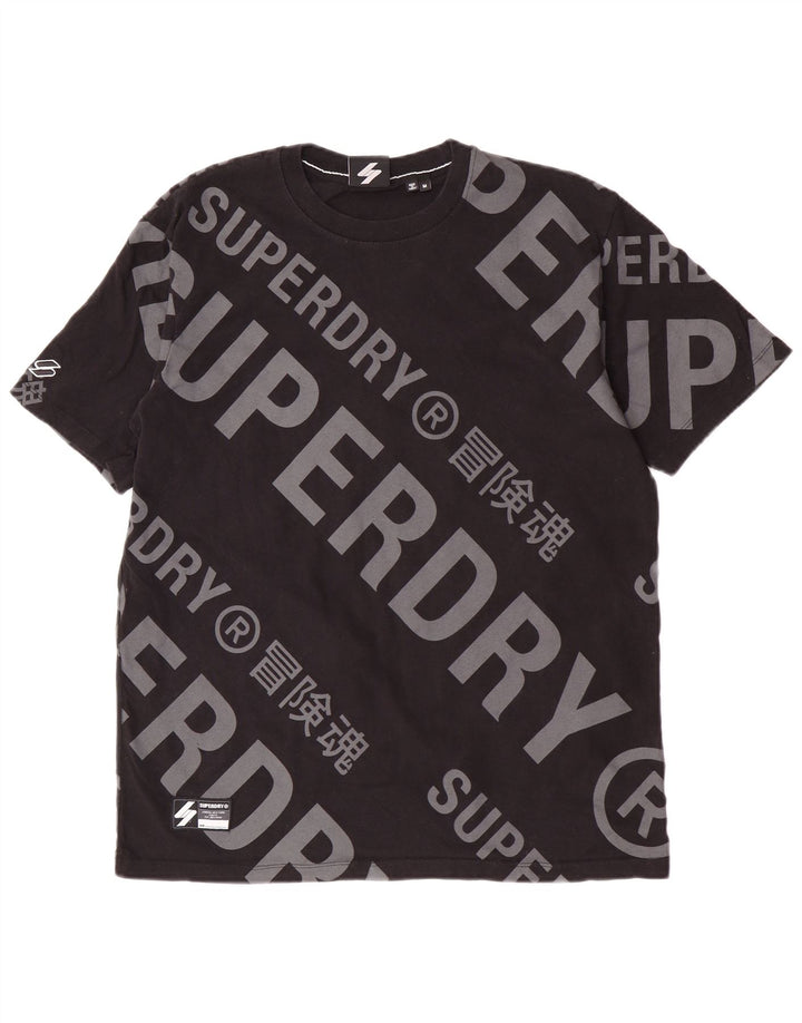 Superdry muška grafička majica kratkih rukava Srednji crni pamuk