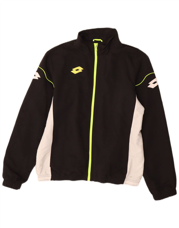 Lotto muška grafička gornja jakna od poliestera srednje crne boje