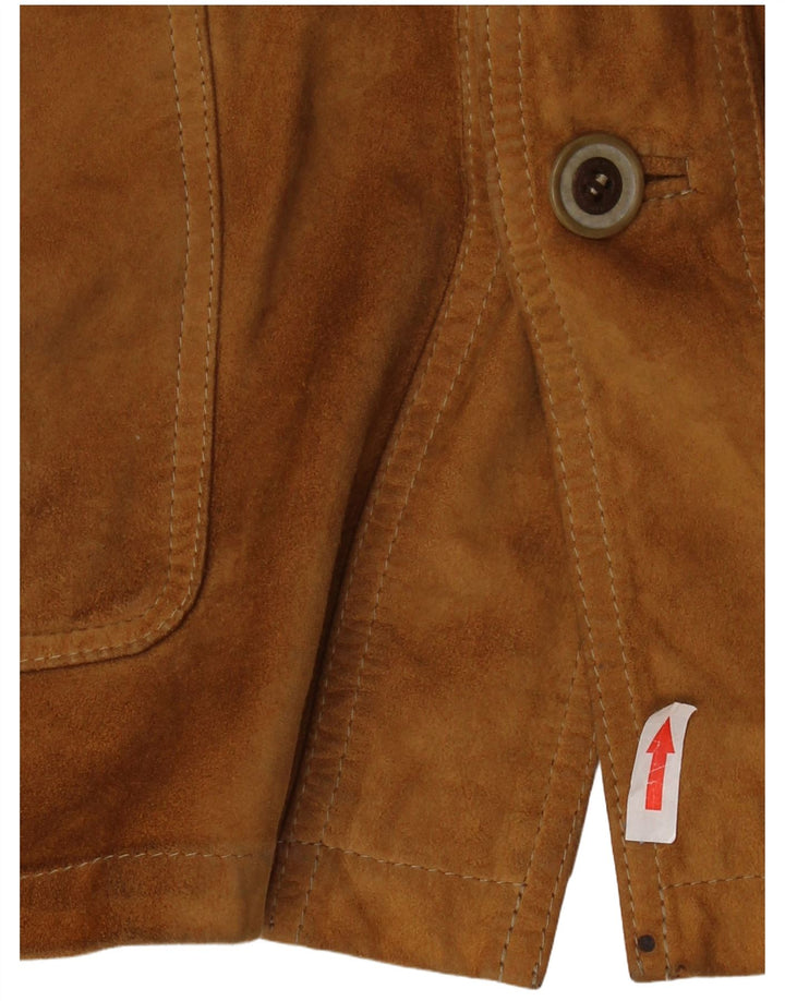 ASGARD Muški gornji kaput od brušene kože UK 42 XL smeđi