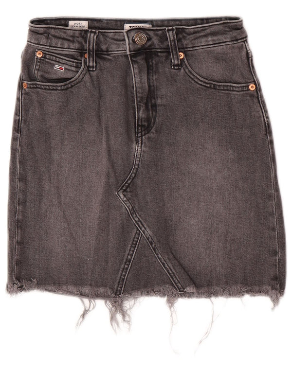 Tommy Hilfiger ženska traper suknja W24 XS sivi pamuk