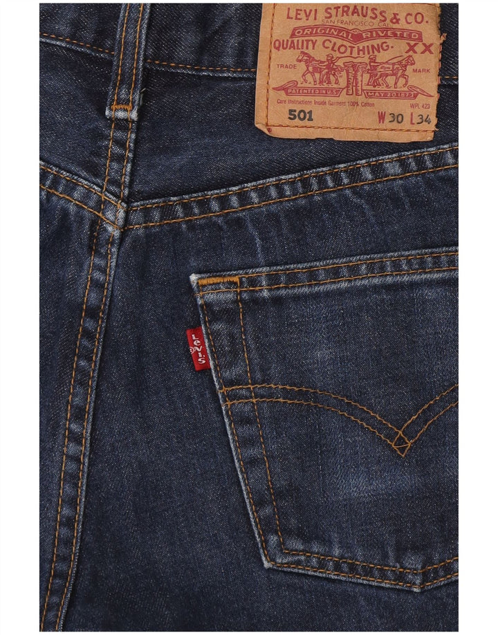 Levi's ženske 501 traper vruće hlačice W30 srednje plave