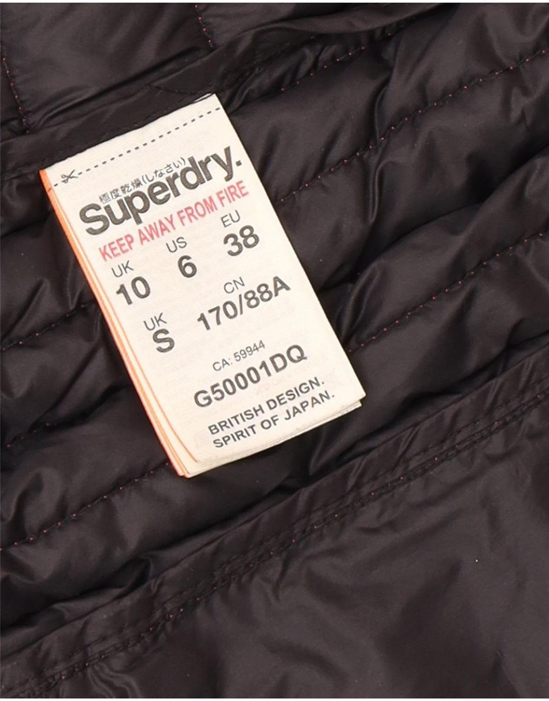 Superdry ženska podstavljena jakna s kapuljačom UK 10 Mala ružičasta najlonska