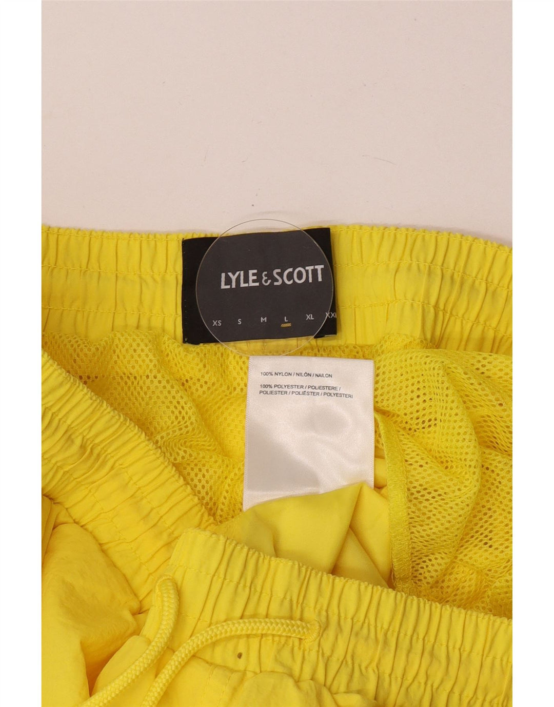 Lyle & Scott muške kratke hlače za kupanje veliki žuti najlon