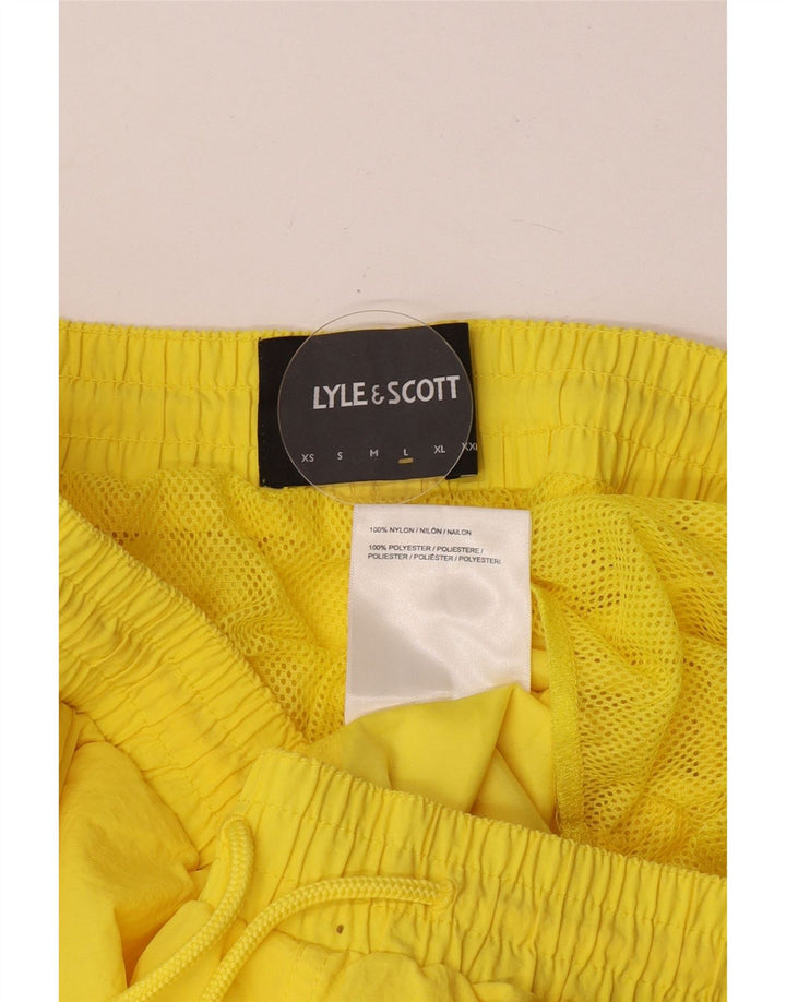 Lyle & Scott muške kratke hlače za kupanje veliki žuti najlon