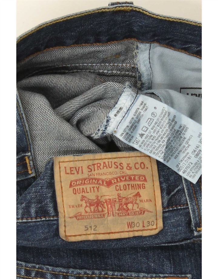 Levi's muške 512 Bootcut traperice W30 L30 plavi pamuk
