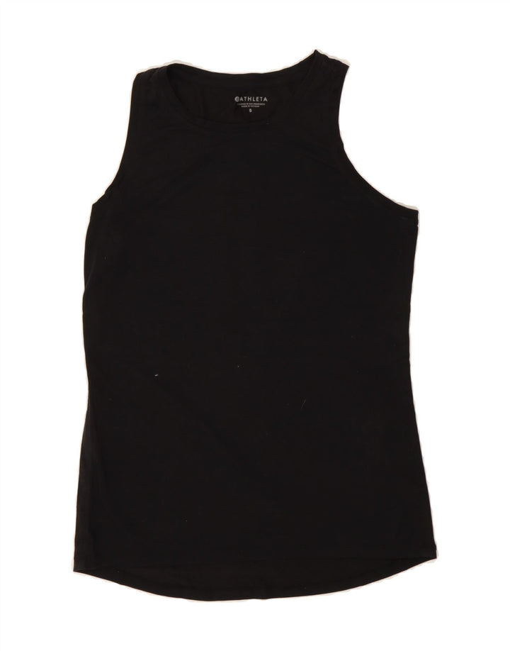 ATHLETA Womens Vest Top UK 10 Small Black Polyester Vintage Athleta and Second-Hand Athleta from Messina Hembry 