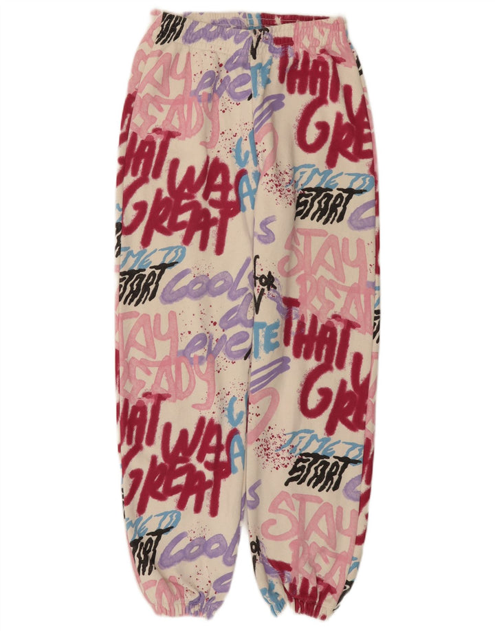 Trenirke ZARA za djevojčice, hlače za trčanje 13-14 godina, bijeli pamuk