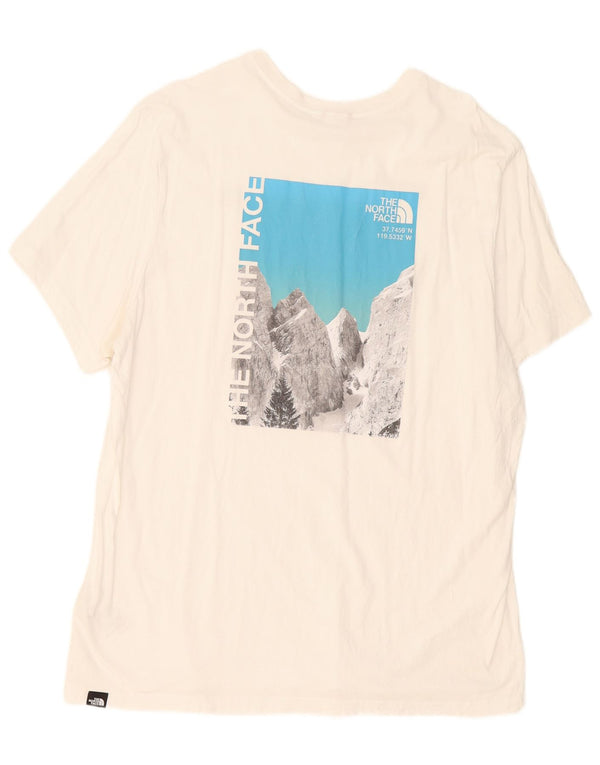 The North Face gornji dio muške majice s grafičkim motivima 2XL bijeli pamuk