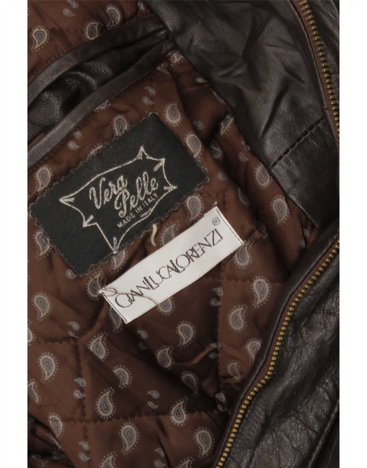 Vintage muška kožna jakna UK 40 Large Brown