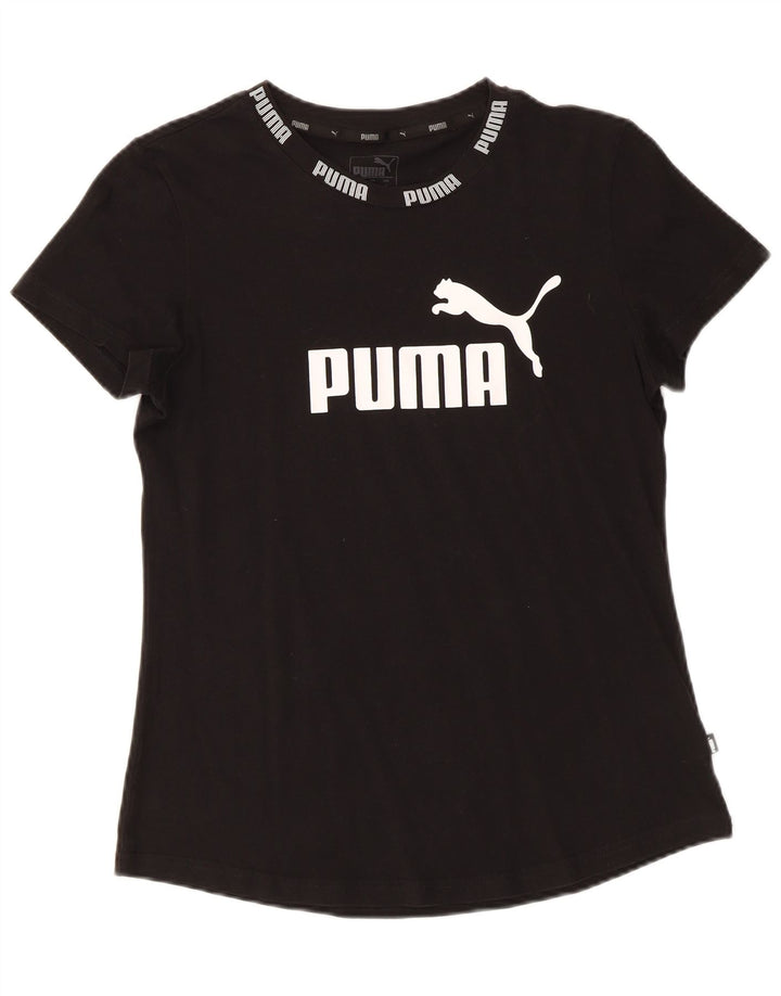 PUMA Ženska majica kratkih rukava s grafičkim motivima UK 14 srednje crna