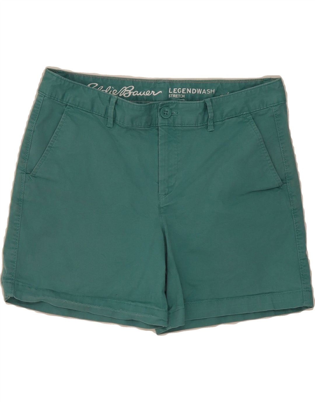 EDDIE BAUER Womens Chino Shorts US 8 Medium W34 Green Cotton Vintage Eddie Bauer and Second-Hand Eddie Bauer from Messina Hembry 