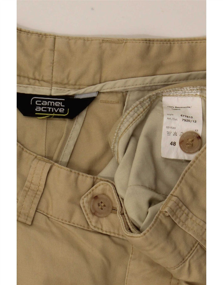 Camel Active muške hlače s štipaljkama EU 48 srednje W33 L32 bež pamuk