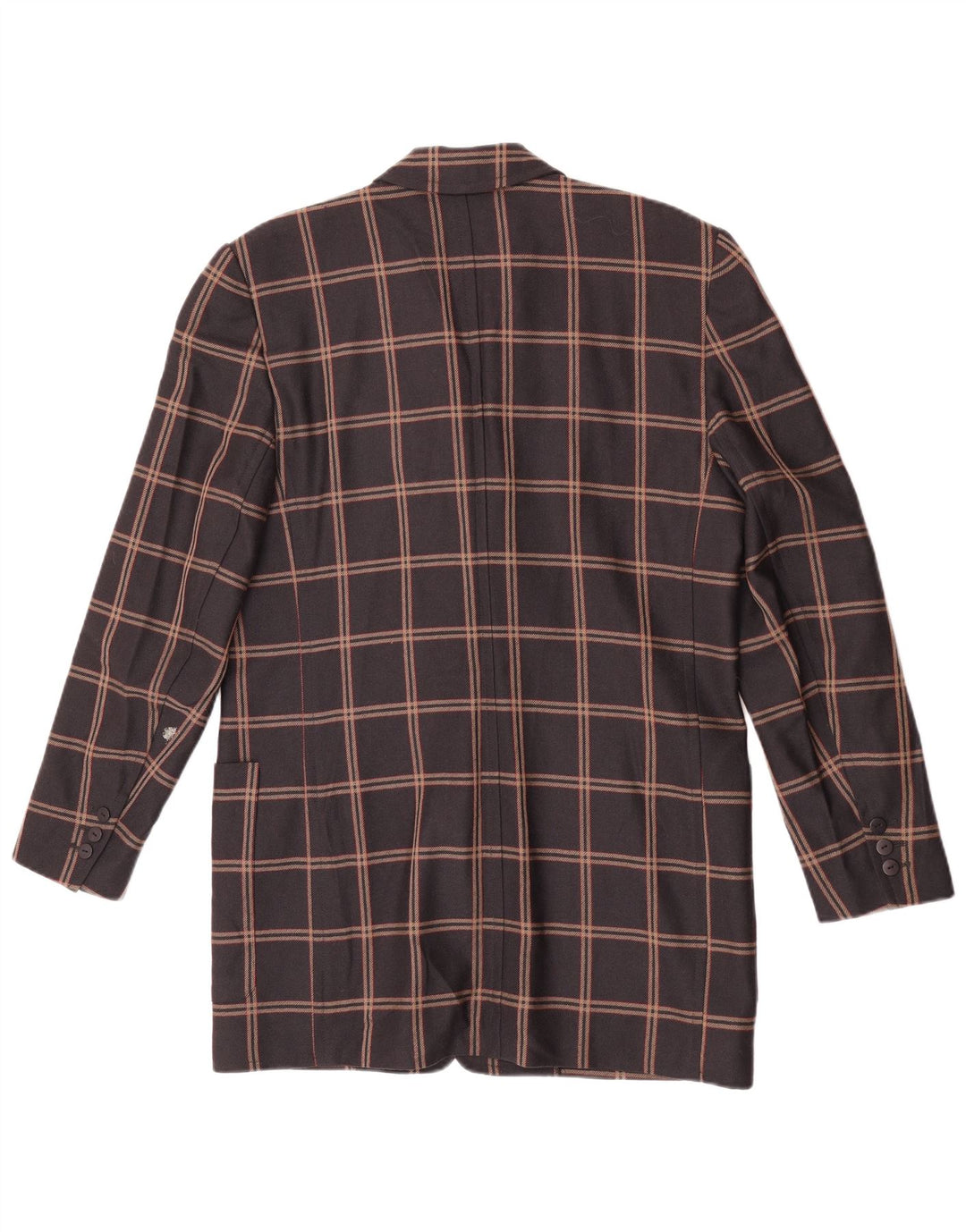 Laurel ženski dugi sako s 3 gumba EU 40, srednje smeđi karirani