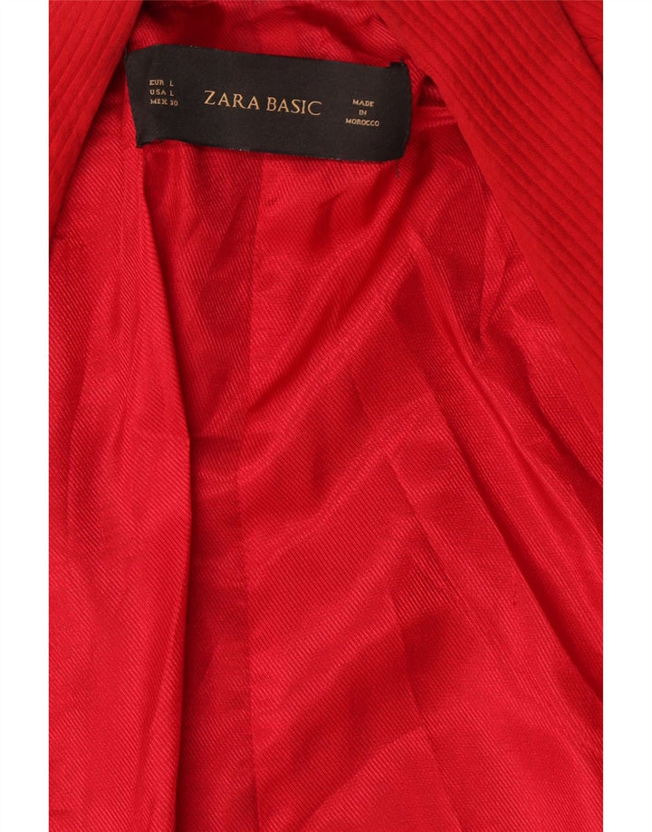 Zara ženska otvorena jakna s 3/4 rukavima UK 16 velika crvena