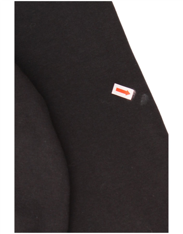 ADIDAS Ženska majica s kapuljačom s kapuljačom UK 24/26 2XL crni pamuk