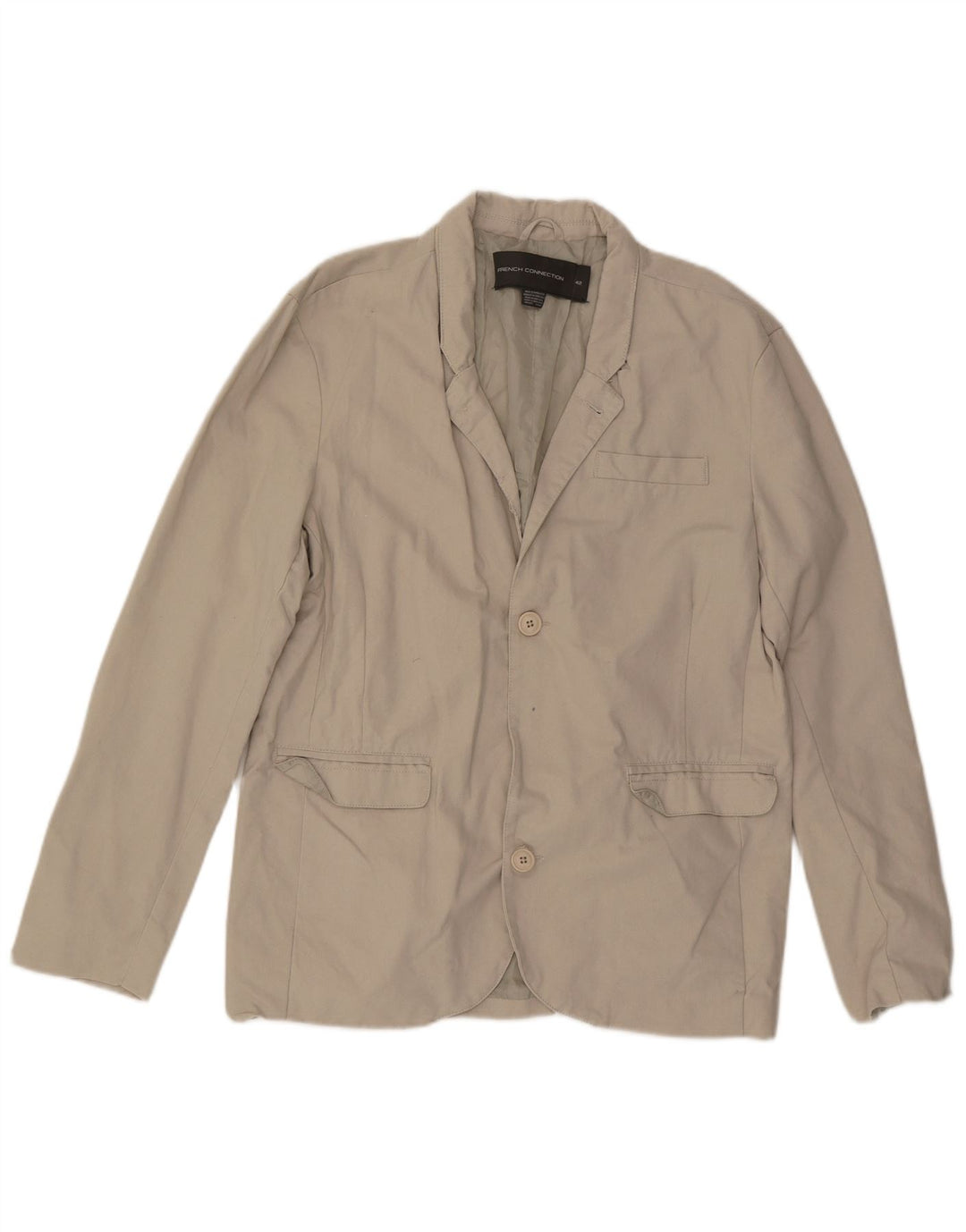French Connection, muška jakna s 2 gumba, UK 42 XL, bež pamuk