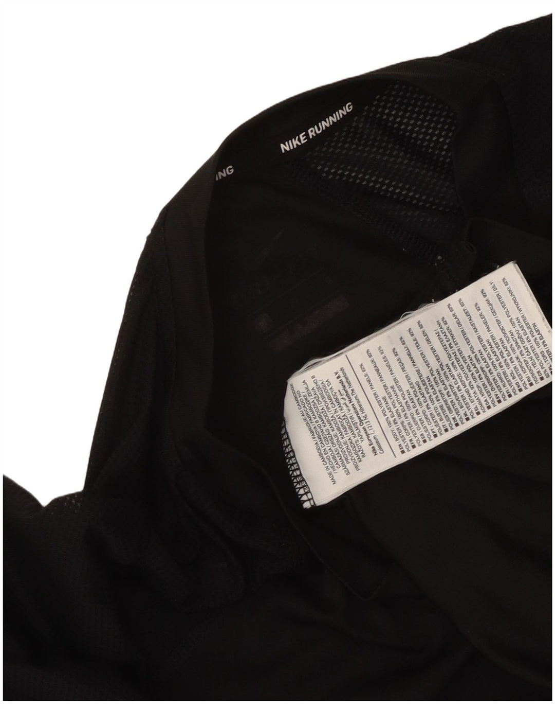 Nike Ženska majica kratkih rukava UK 12 Srednji crni poliester