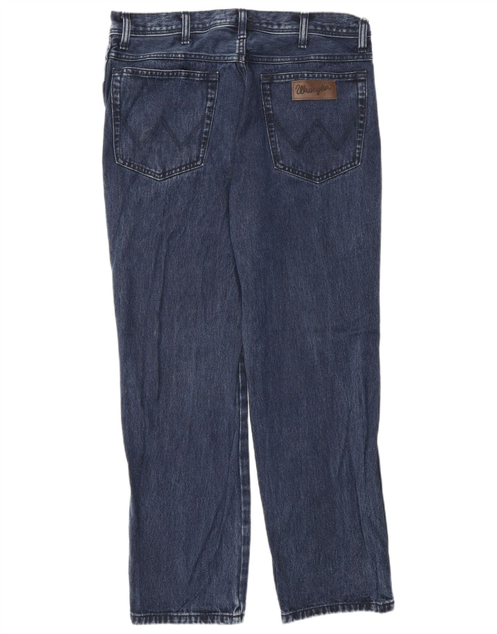 Wrangler muške teksaške ravne traperice W34 L30 tamnoplave