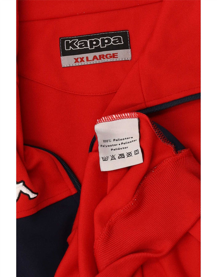 Kappa muška gornja jakna trenirke 2XL poliester crvene boje