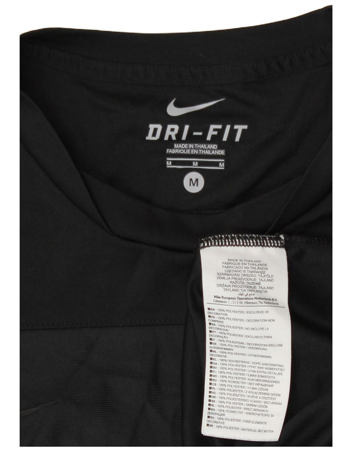Nike Dri Fit majica kratkih rukava srednji crni poliester