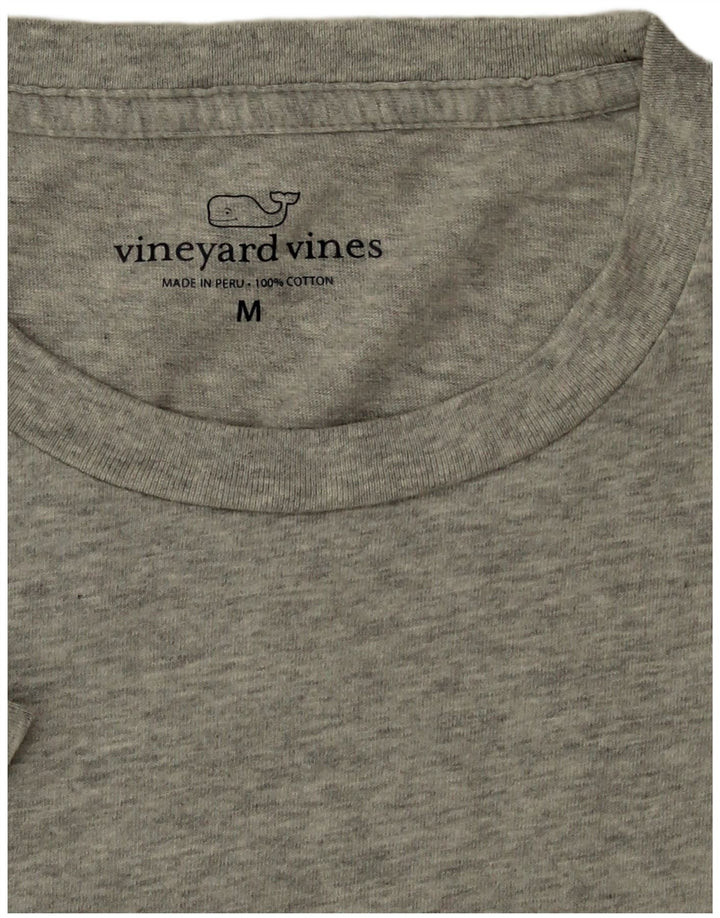 Vineyard Vines Muška majica kratkih rukava srednje sivi pamuk