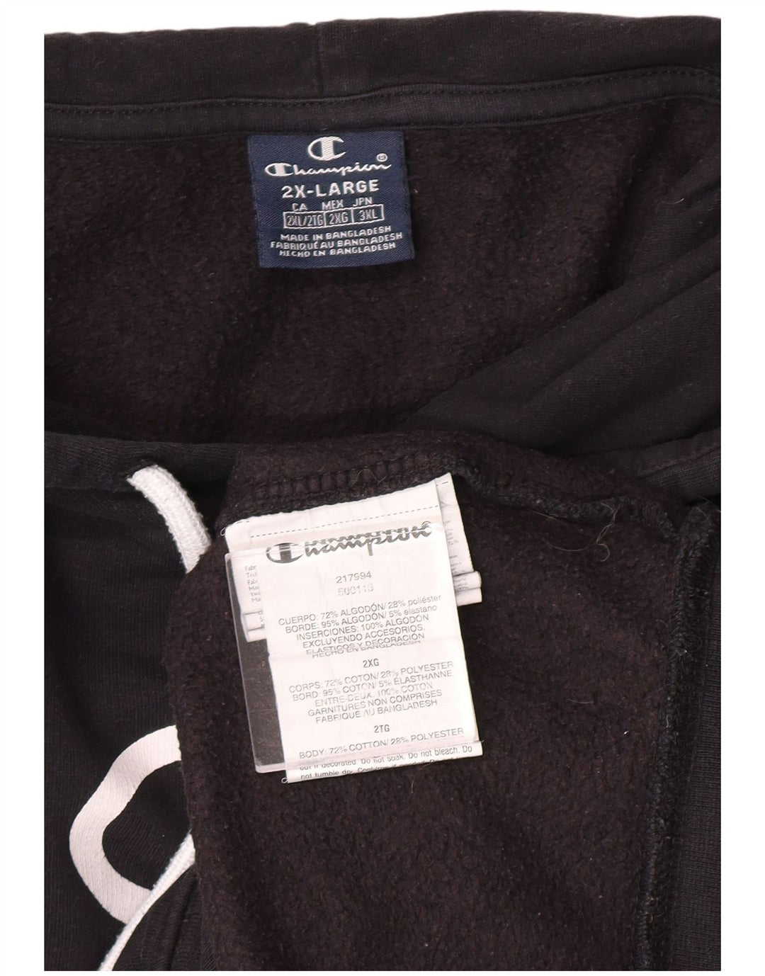 CHAMPION Muška majica s kapuljačom New York Graphic 2XL crni pamuk