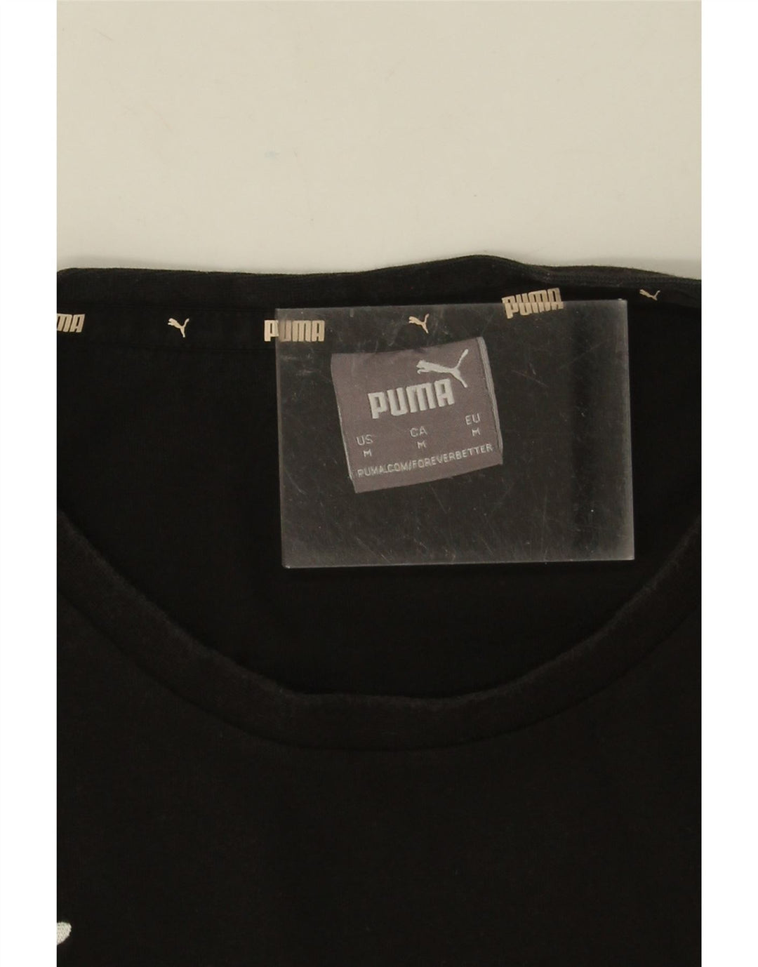 Puma muška majica kratkih rukava srednji crni pamuk