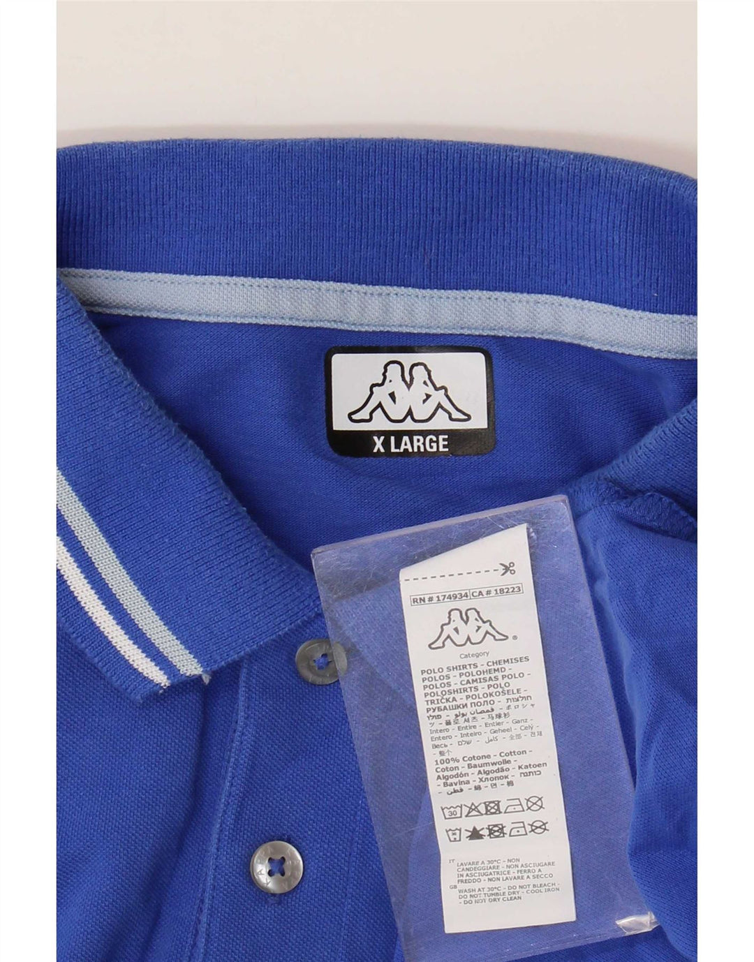 Kappa muška polo majica XL plavi pamuk