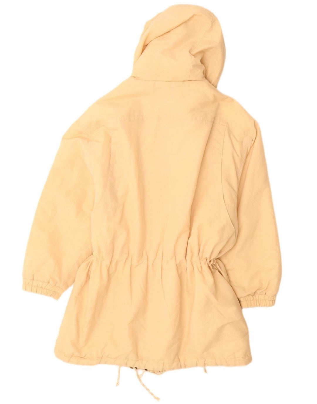 VINTAGE ženski podstavljeni kaput s kapuljačom EU 38 srednje bež poliester