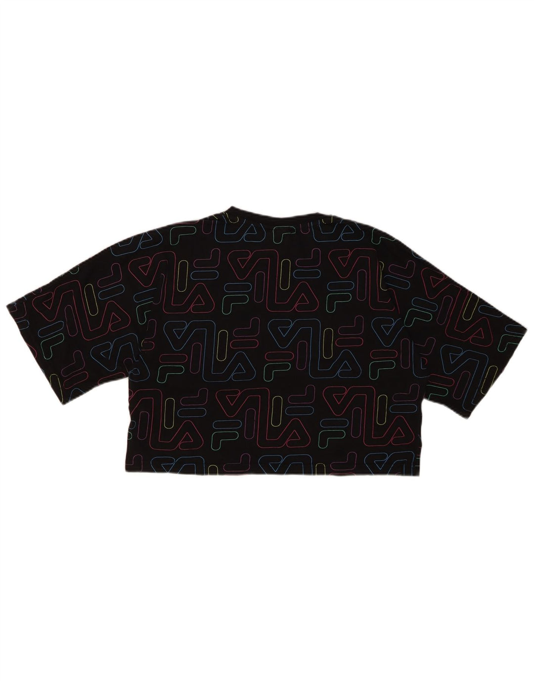 FILA Kratka majica kratkih rukava za djevojčice 15-16 godina, crni pamuk