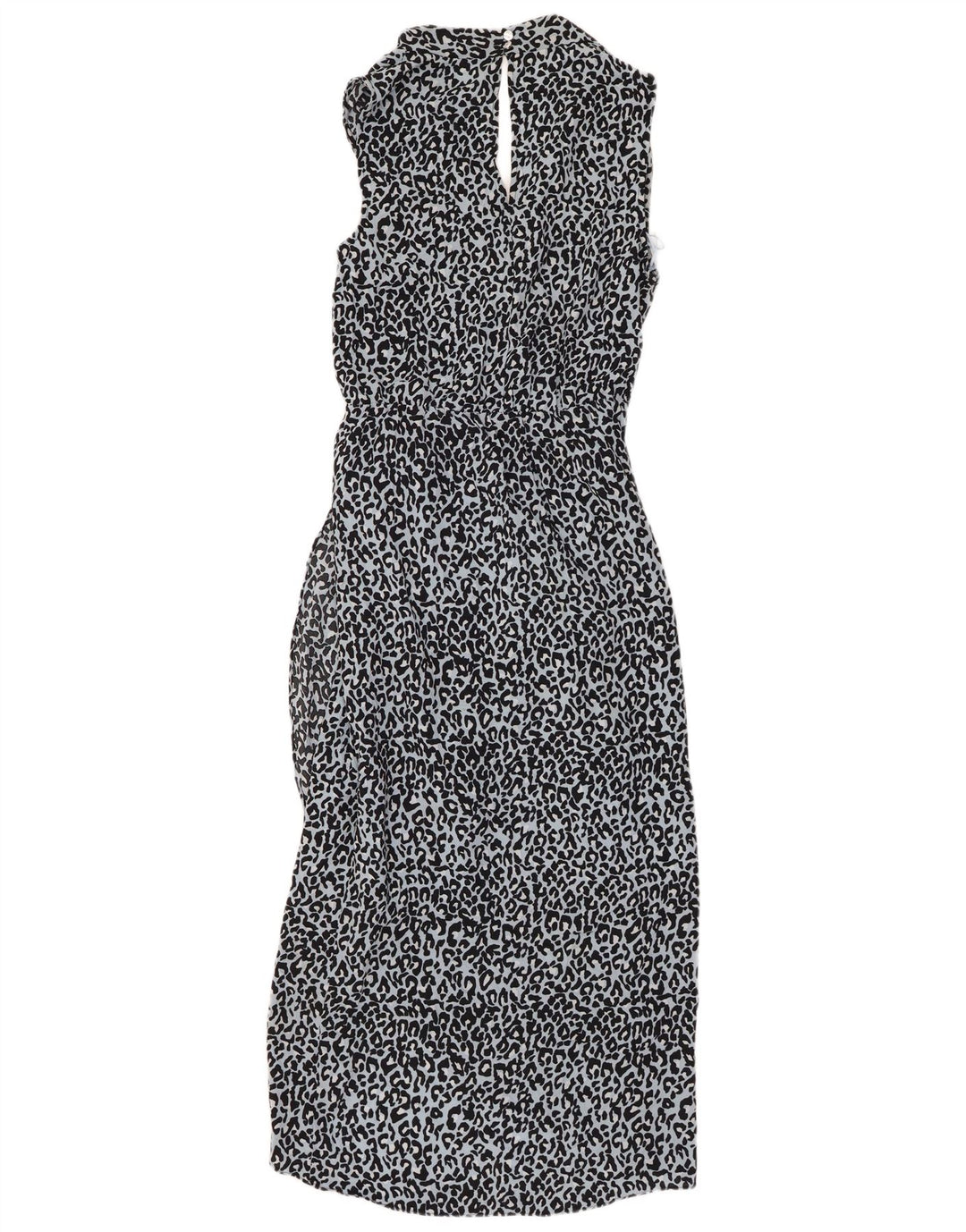 OASIS ženska maksi haljina bez rukava UK 10 Mali plavi poliester s printom životinja