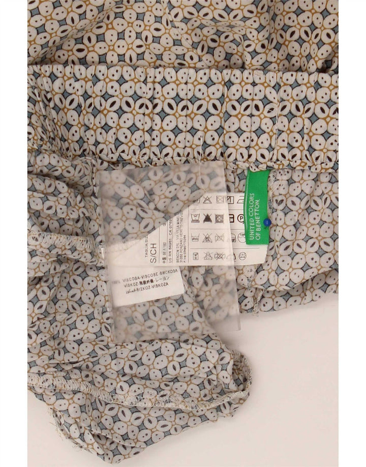 Benetton ženske ležerne hlače male W30 L29 višebojne geometrijske