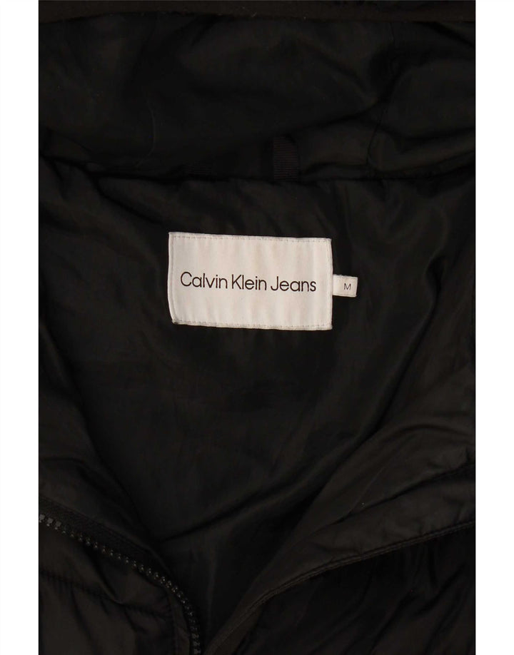 Calvin Klein ženski podstavljeni kaput s kapuljačom UK 14 srednji crni poliester