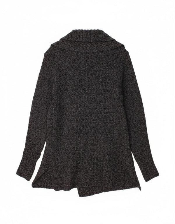 Aran Islands Ženski dugački otvoreni kardigan pulover UK 14 Large Grey Flecked