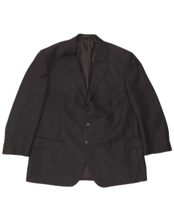 Marks & Spencer muška jakna sako s 3 gumba UK 44 XL tamnoplava na pruge