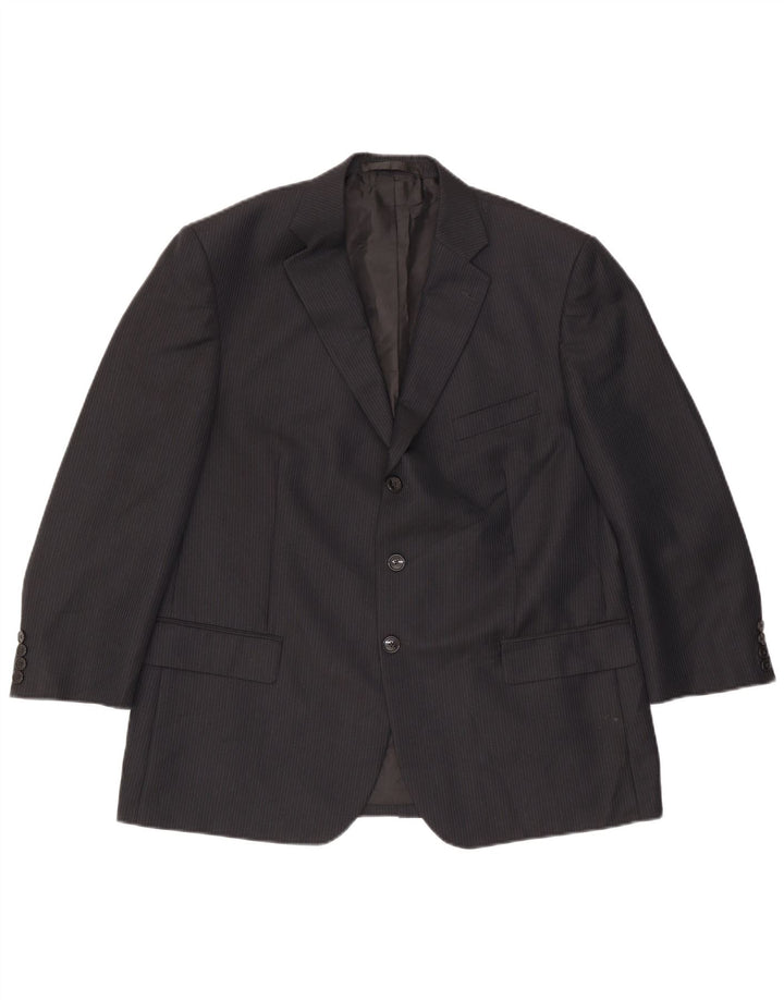 Marks & Spencer muška jakna sako s 3 gumba UK 44 XL tamnoplava na pruge