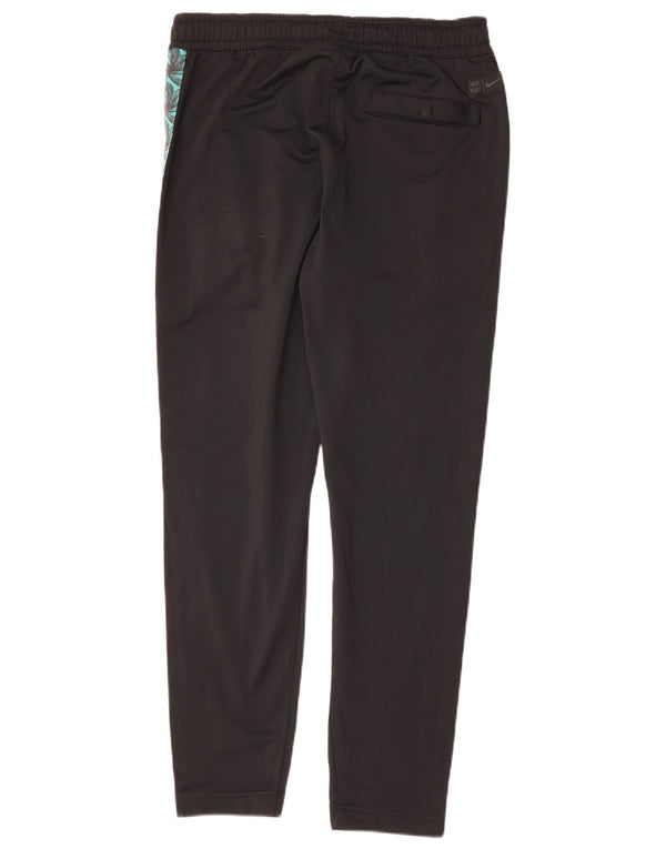 NIKE muške grafičke hlače za trenirku srednje crne boje od poliestera