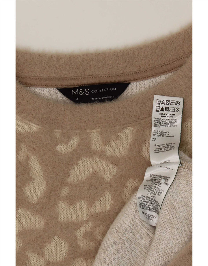 Marks & Spencer ženski džemper s okruglim izrezom UK 14 Srednje smeđa