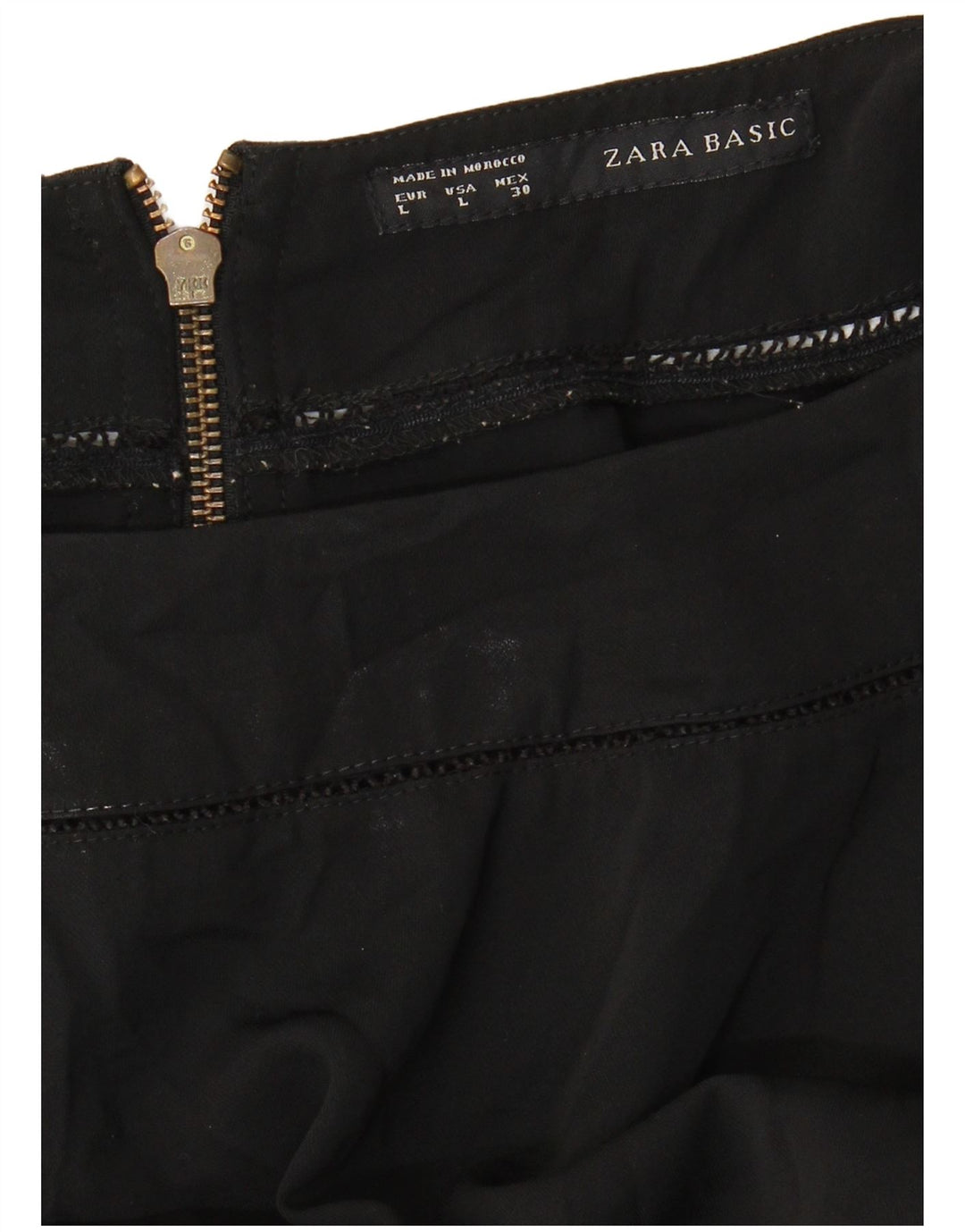 ZARA ženski gornji dio bluze UK 16 Large Black