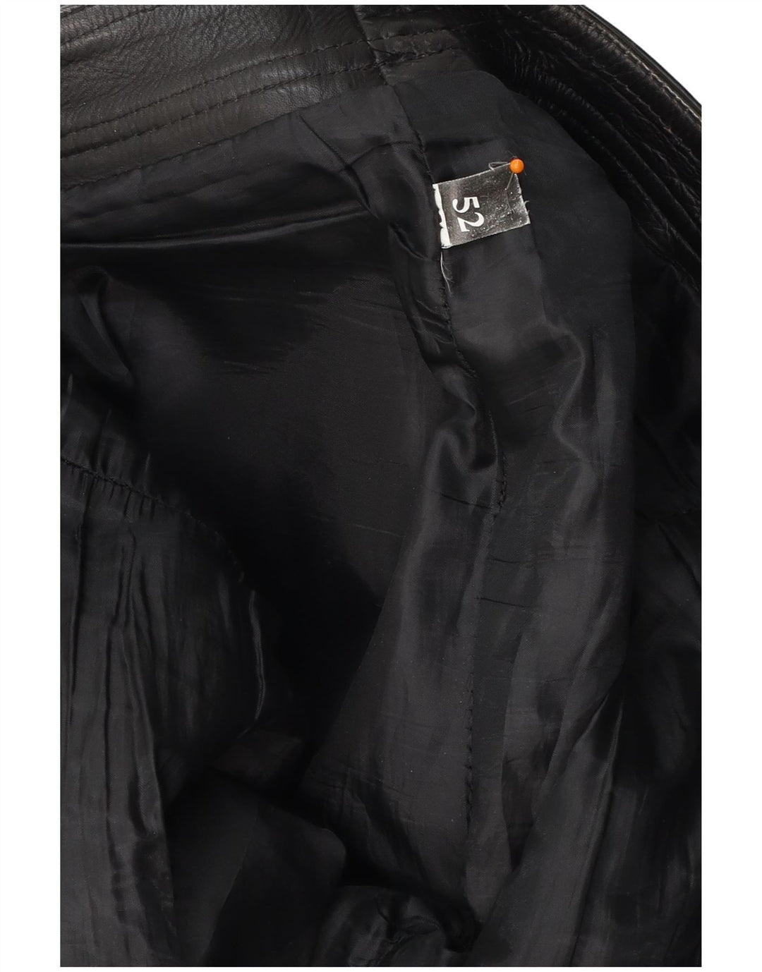 VINTAGE muške ravne kožne hlače W30 L30 crne