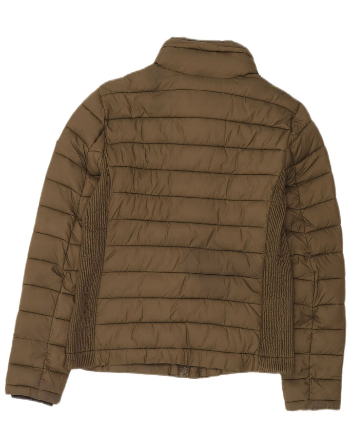 Superdry ženska podstavljena jakna UK 12 Srednji kaki najlon