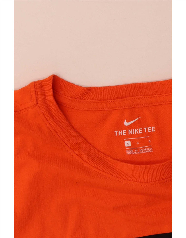 Nike muška majica s grafičkim motivima, veliki narančasti pamuk